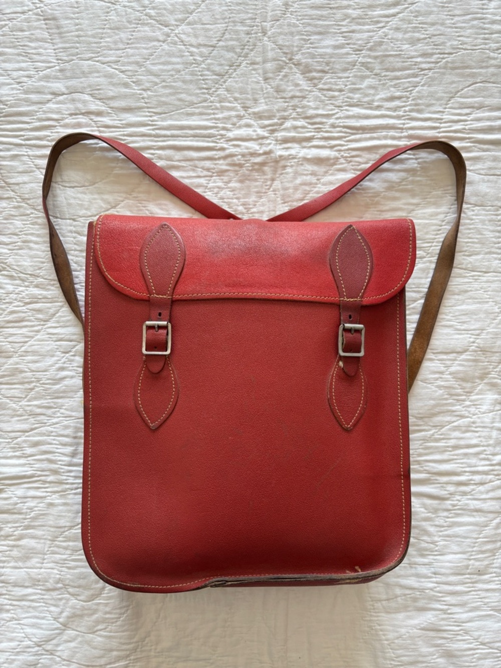 Vintage 70’s Leather Backpack - Picture 2 of 11